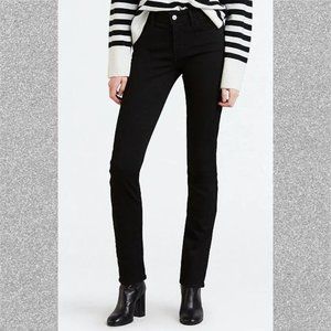Black Levi's Classic Mid Rise Skinny Jeans - 10S (30 x 28)